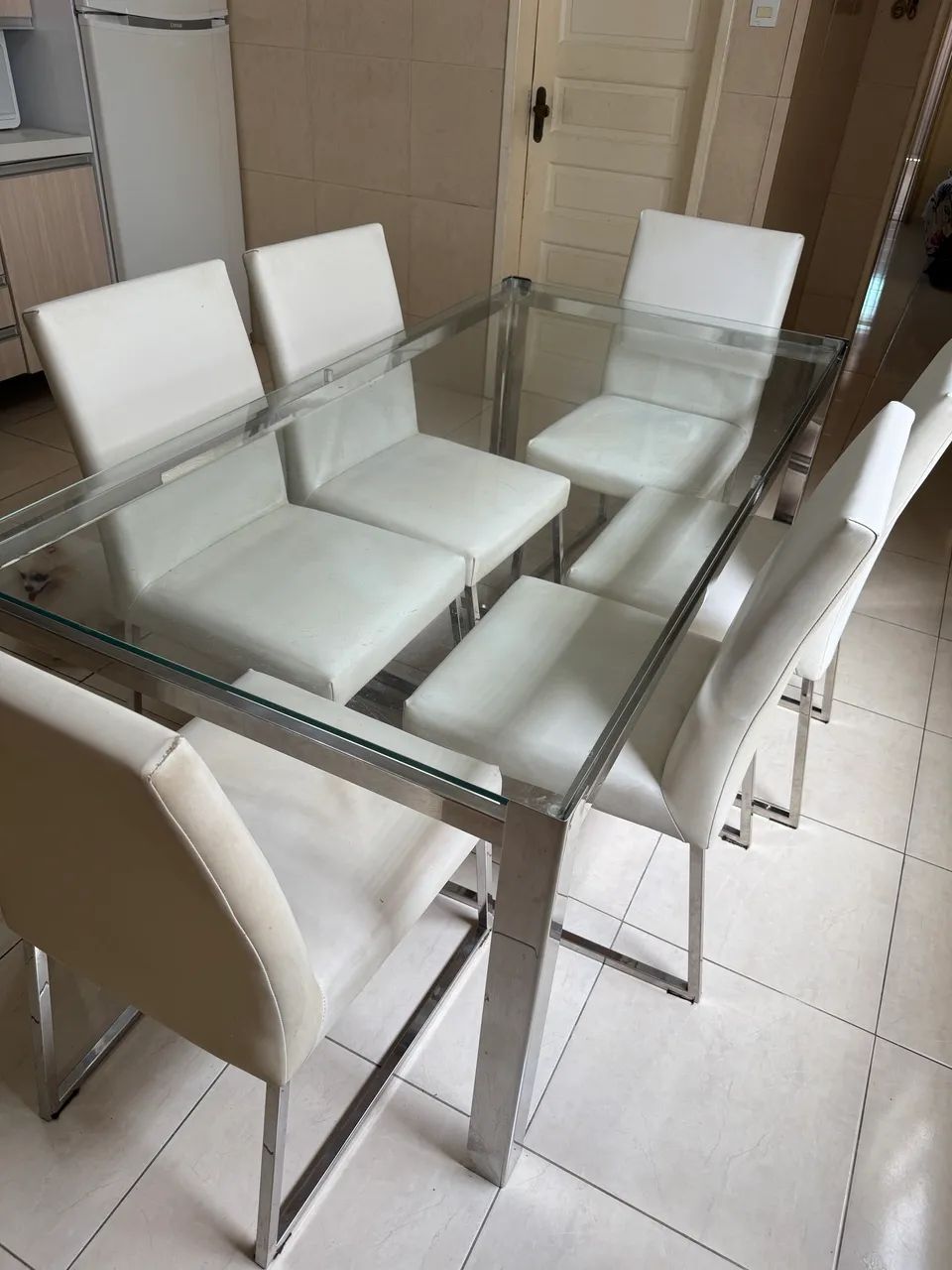 Mesa  inox  De luxo , 6 cadeiras  - Foto 3