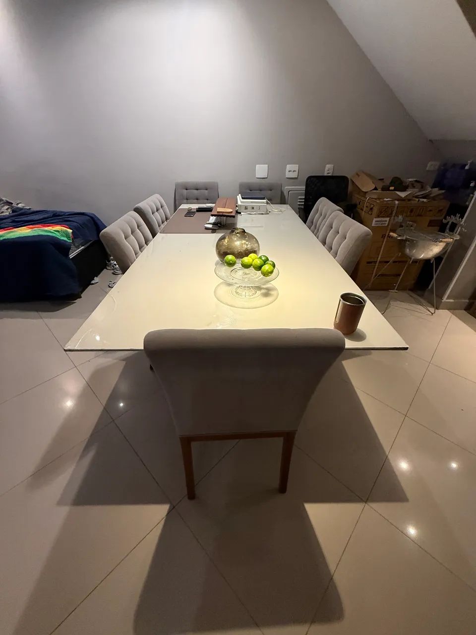 Mesa de jantar 8 lugares em vidro  - Foto 3