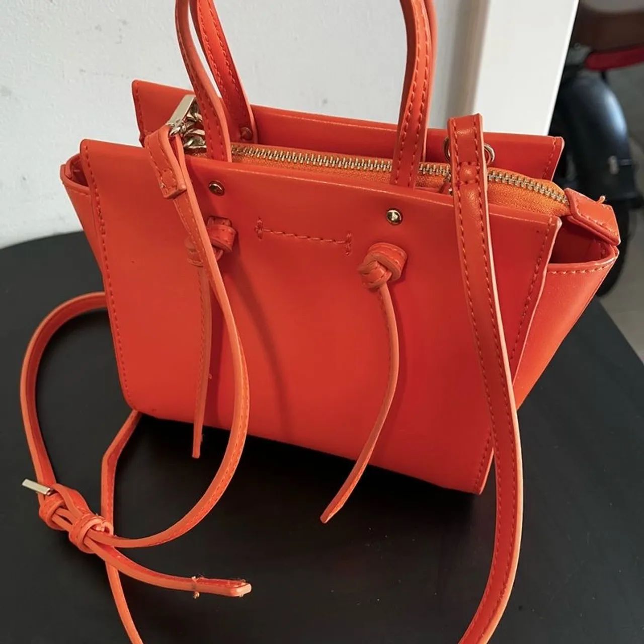 Bolsa zara pequena laranja - Foto 2