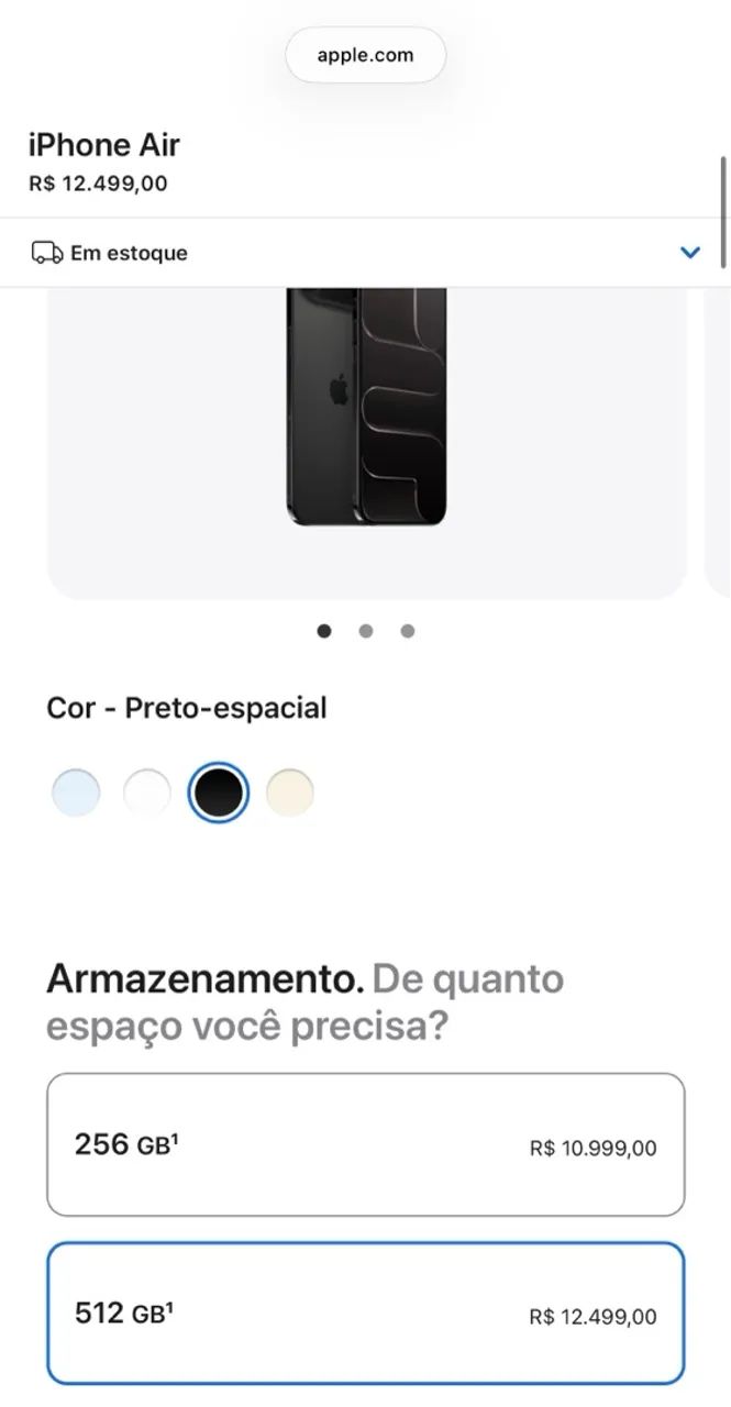 iPhone 17 air 512GB Menor Valor OLX - Foto 4