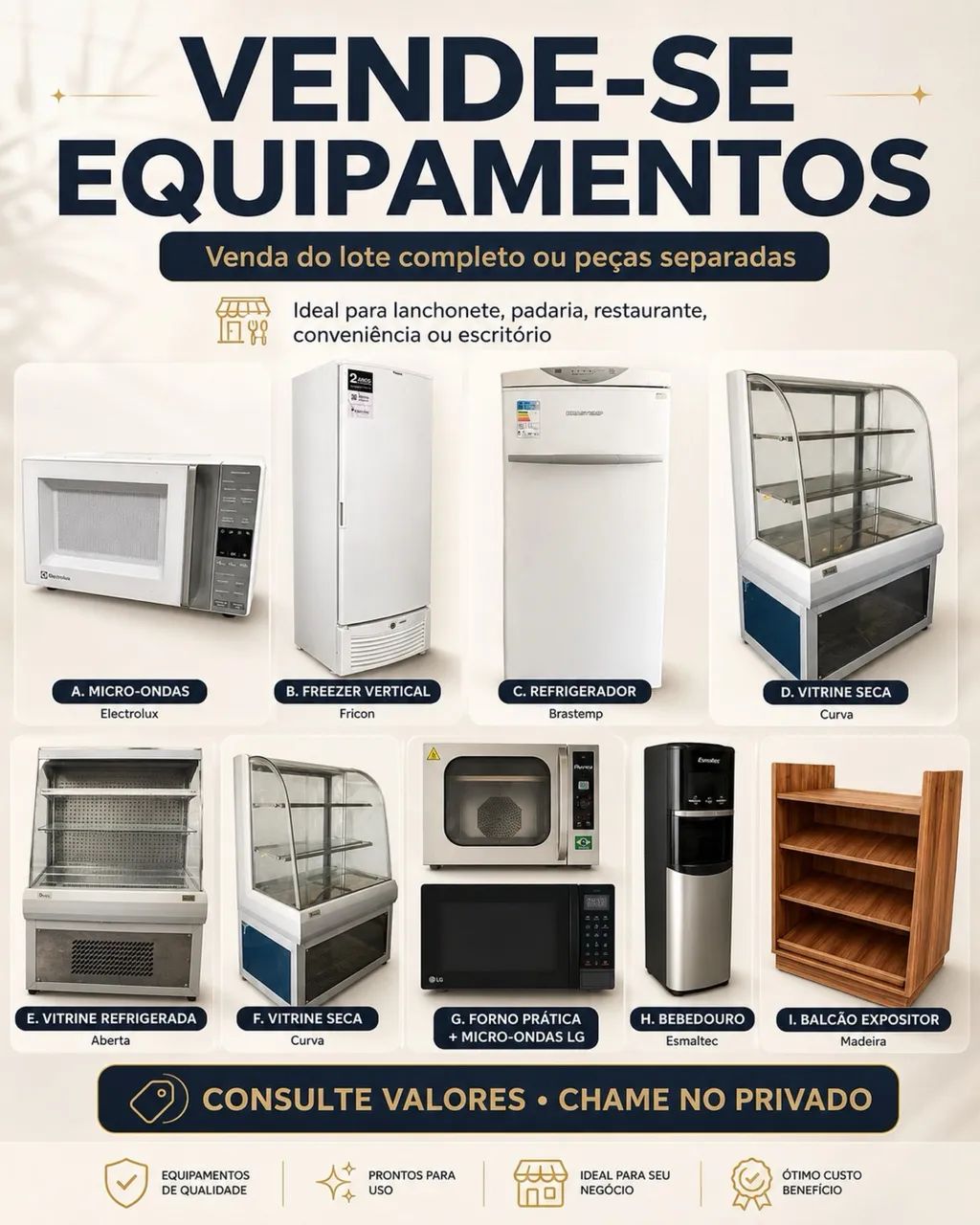 Equipamentos para cafeteria