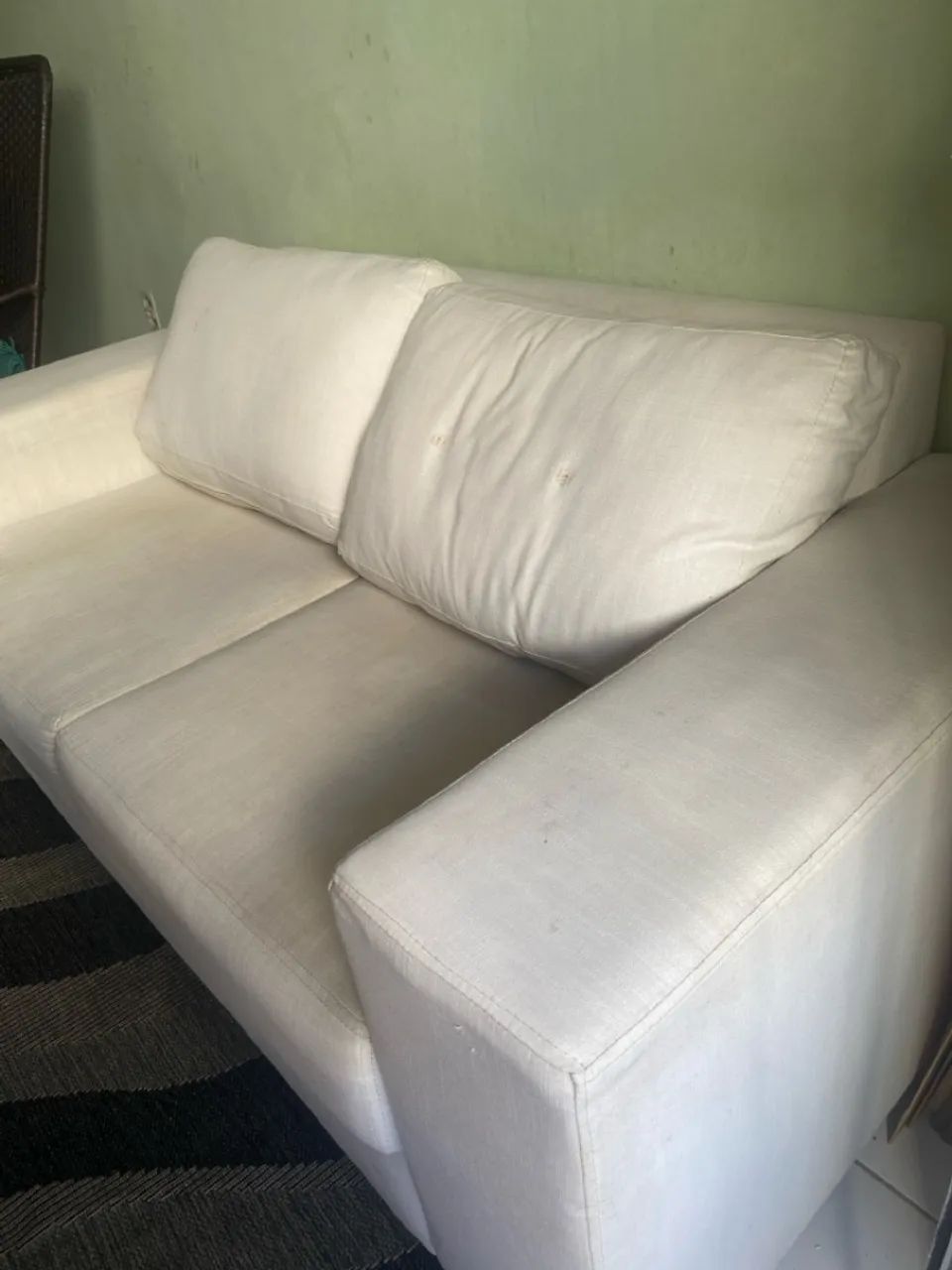 Sofá de Linho branco super chique  - Foto 3