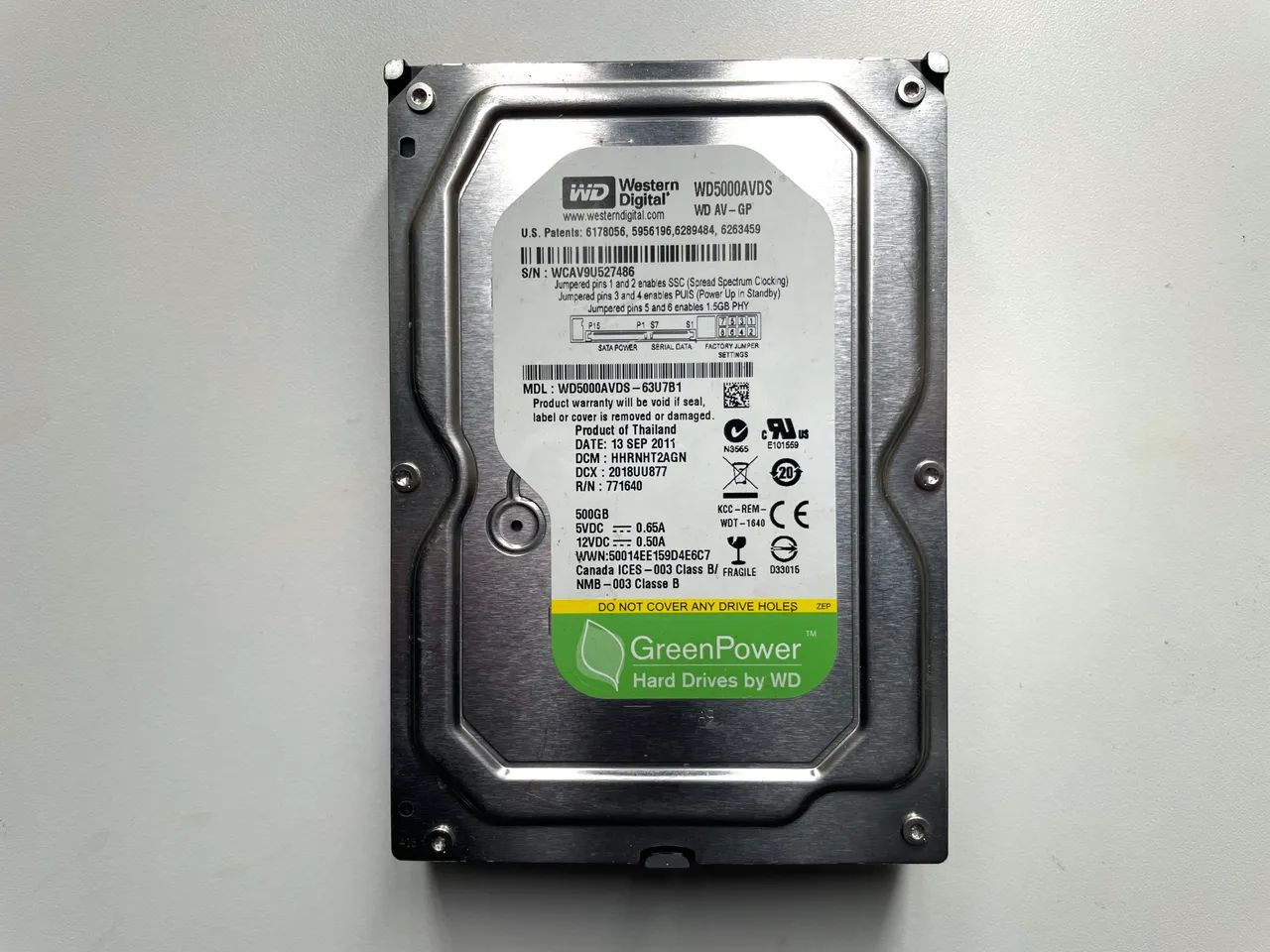 HD 500GB WD