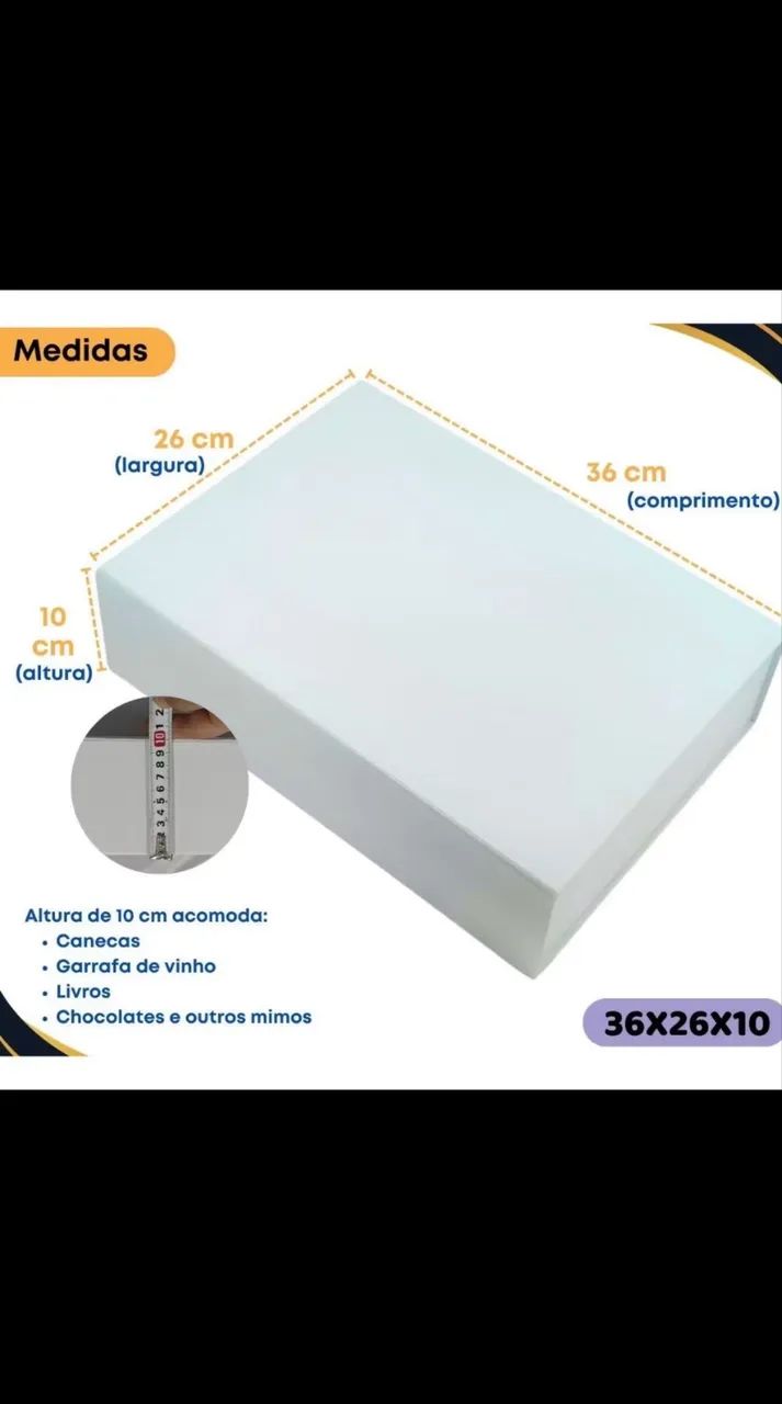 Caixa presente com ímã (15 unidades) - Foto 2
