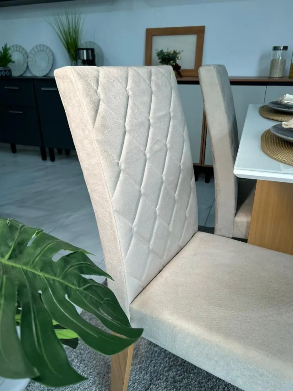 Conjunto Sala de Jantar com 4 cadeiras com Vidro 90x90 - Foto 3
