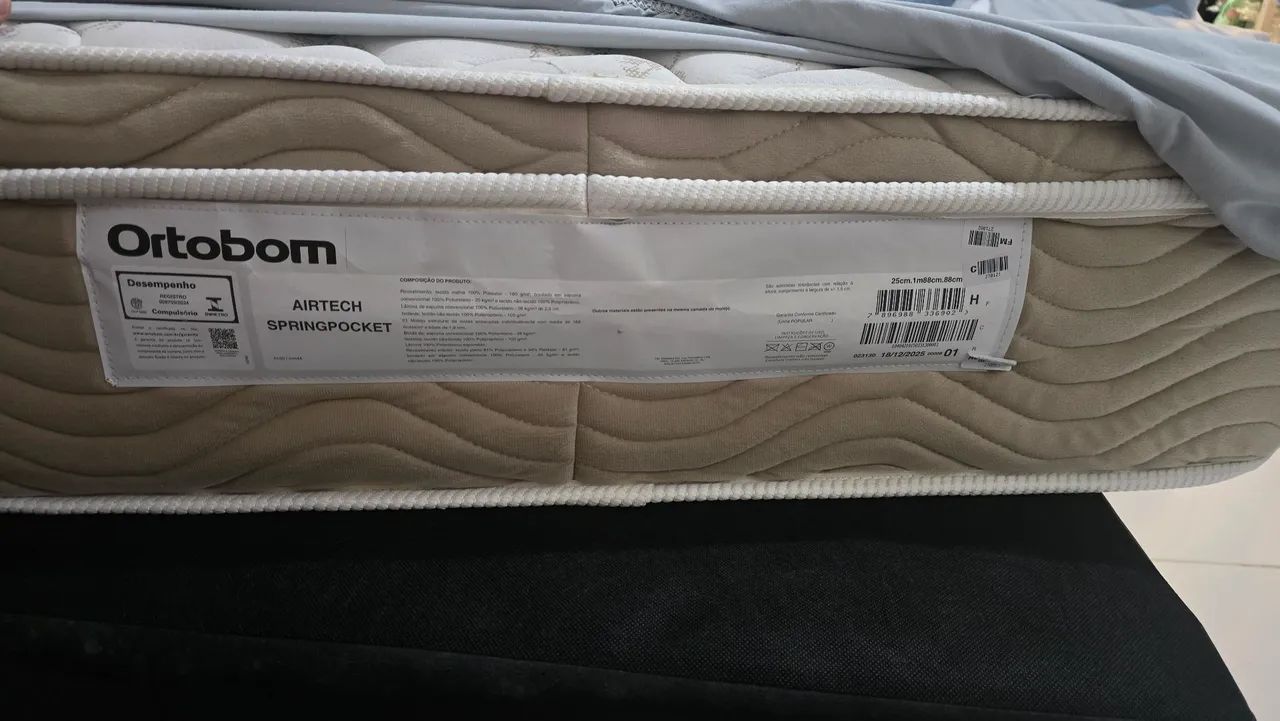 Colchão de Molas com Box da Ortobom - Solteiro - Foto 3