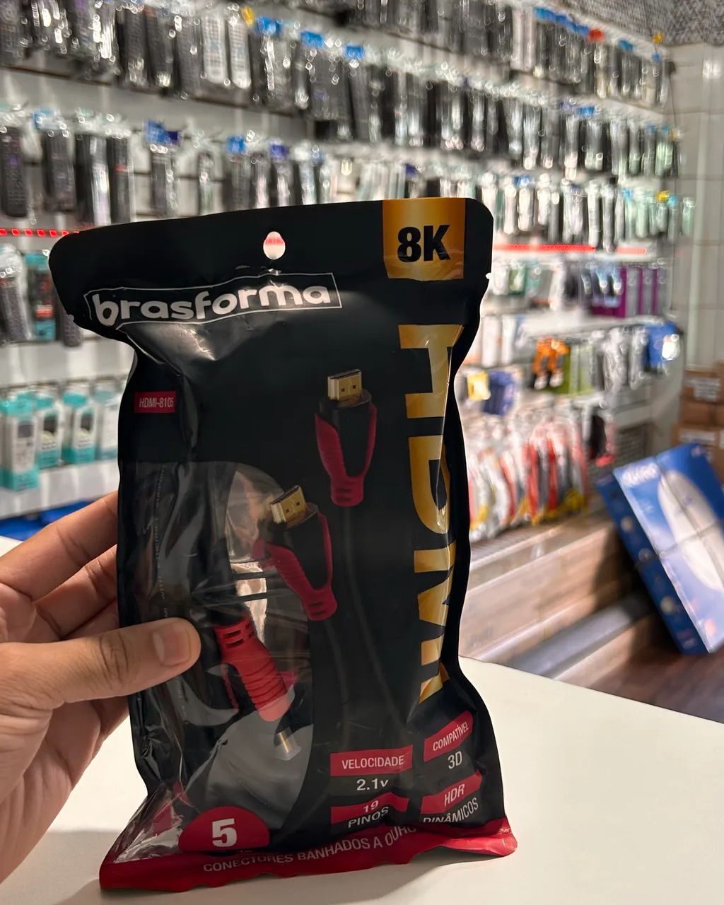 Cabo Hdmi 5 Metros 2.1 Compatível 3D / 4K e 8K  - Foto 2