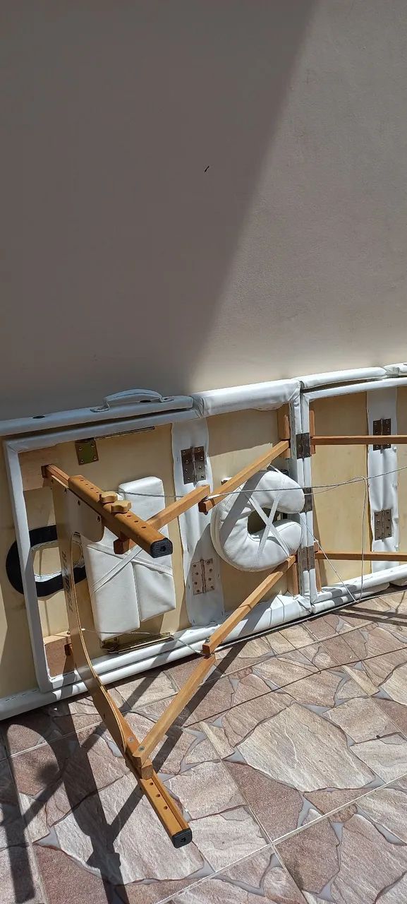 Maca de Massagem / Fisioterapia / Estética - Divã Reclinável Dobrável Maleta 1,87 x 70 - Foto 5