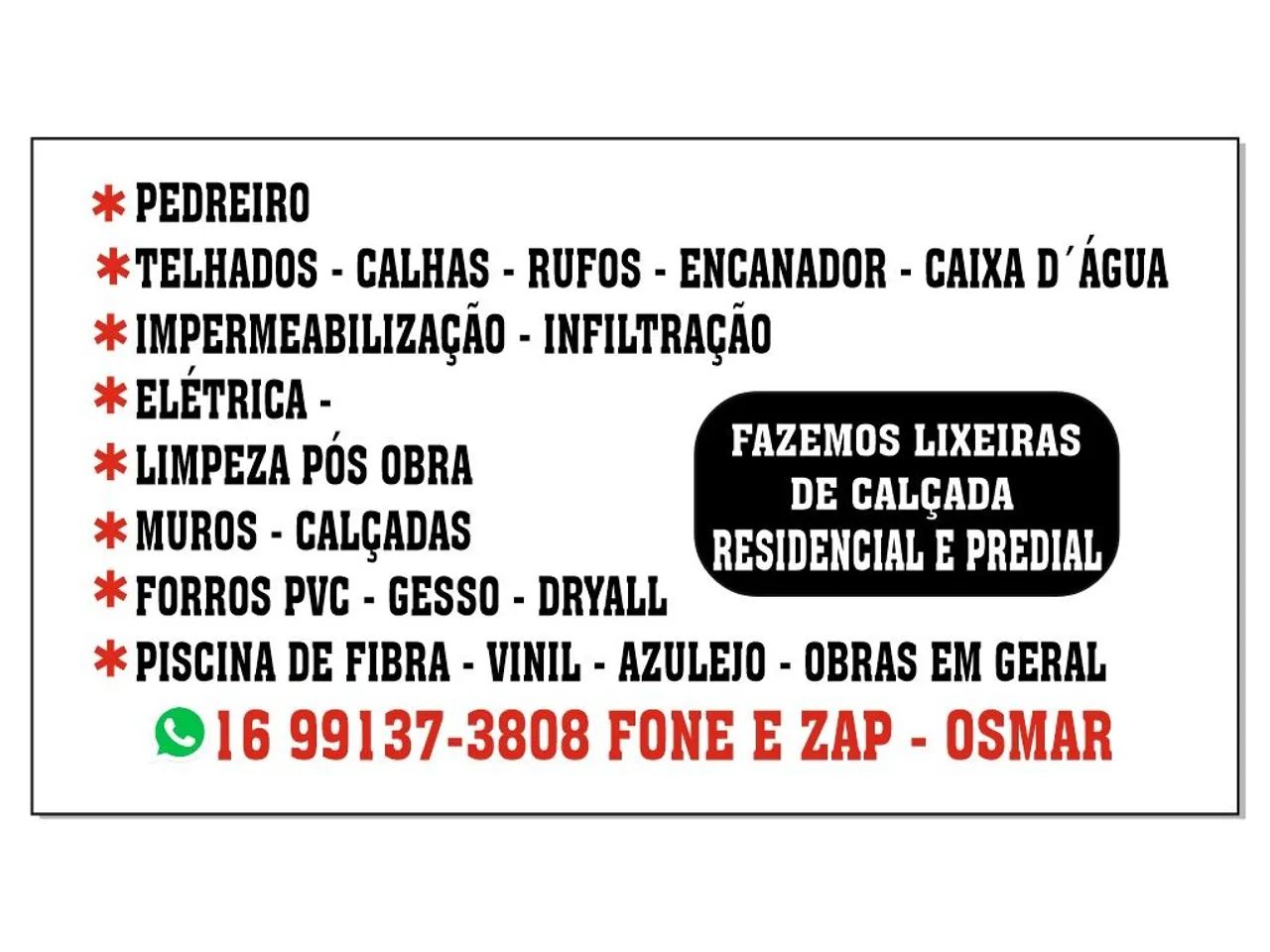 Serviços e manutenções em geral 