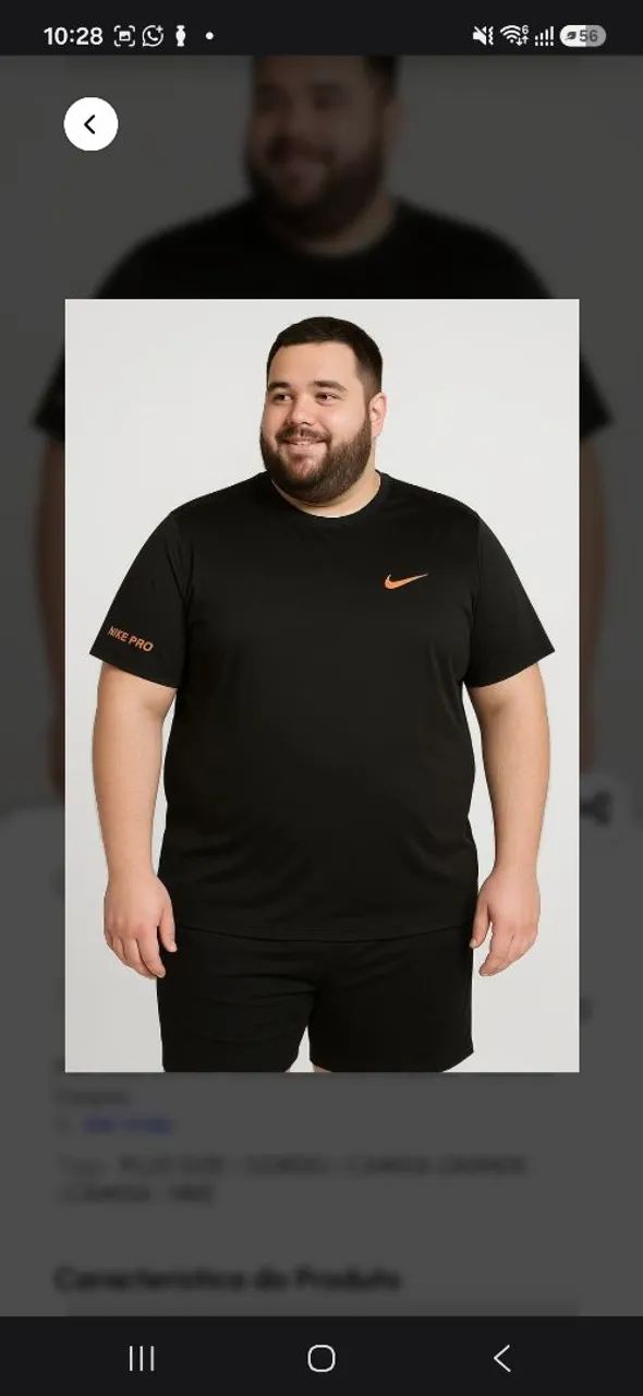 Camisa Plus Size Dry-fit e 3D - Foto 4