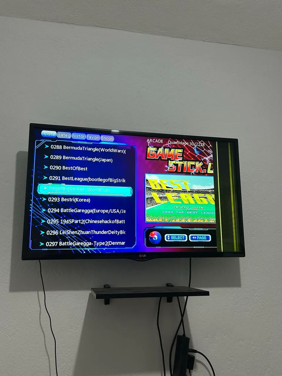 Tv 32 (não é smart) + Game Stick Retrô 