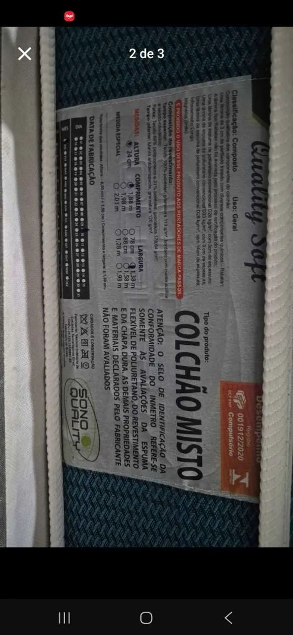 Colchão massageador