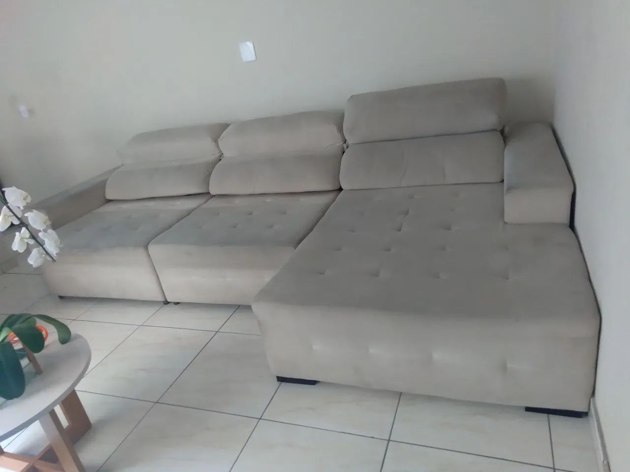 Sofá retrátil e reclinavel tamanho família  - Foto 2