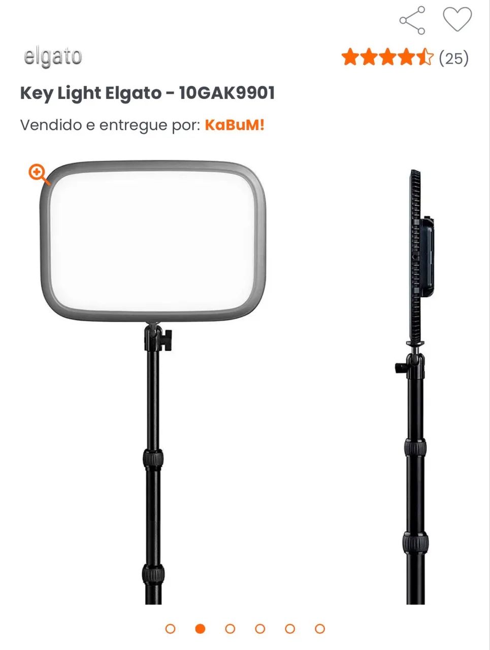 Key Light Elgato - Luz Branca/Amarela ( 2 Unidades ) - Foto 6