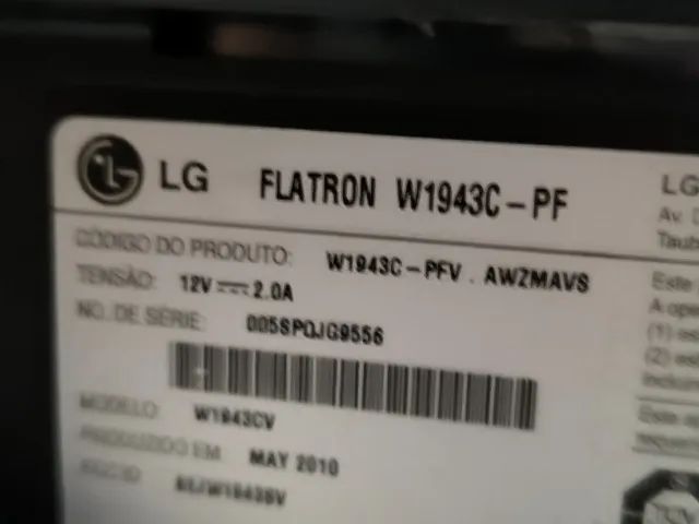 Monitor LG Flatron W1943C-PF (linha Flatron, 18,5?) - Foto 4