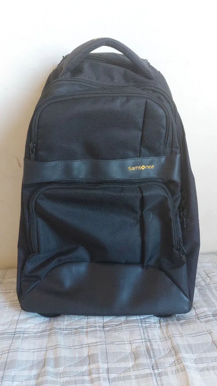 Mochila Executiva Sansonite Original com Carrinho e Rodinhas.