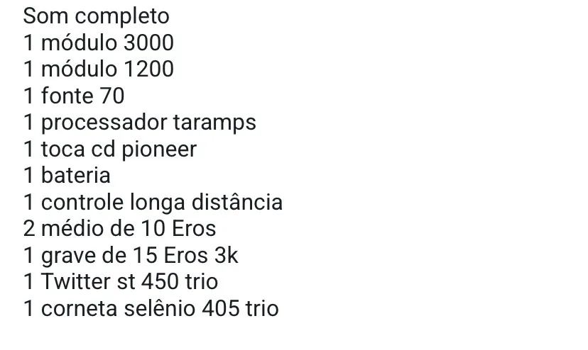 Vendo Peças de som  separadamente 