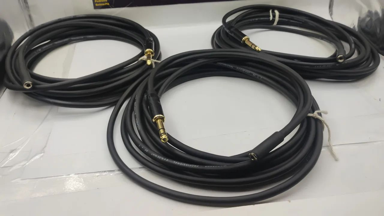 Kit completo com 3 cabos para extensão de fones - Foto 3