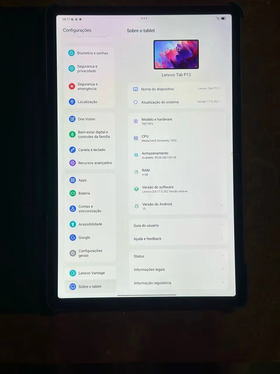 Tablet lenovo tab p12