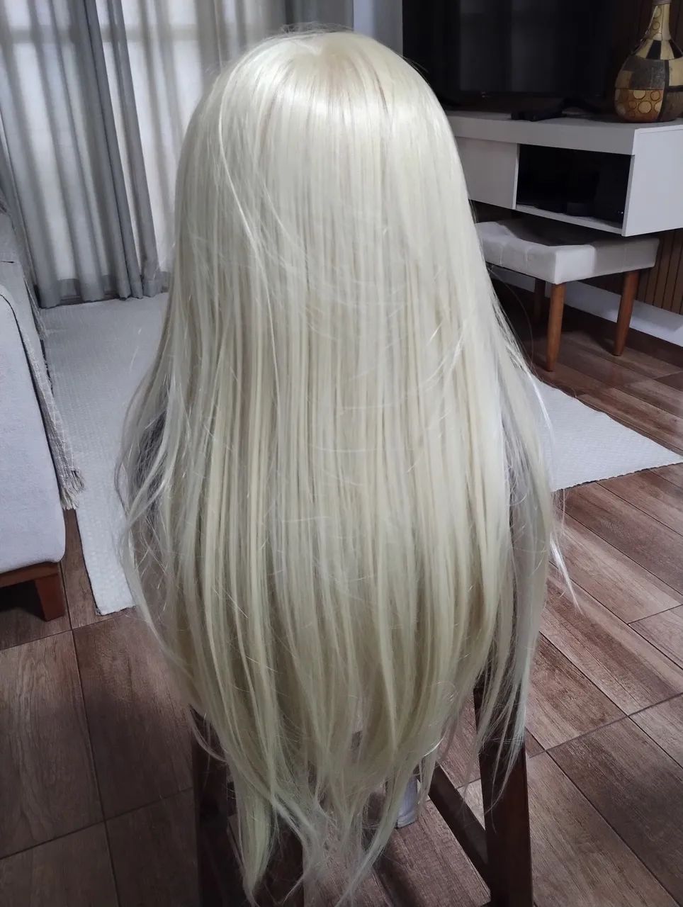 Boneca com cabelo longo para treino de penteados - Foto 2