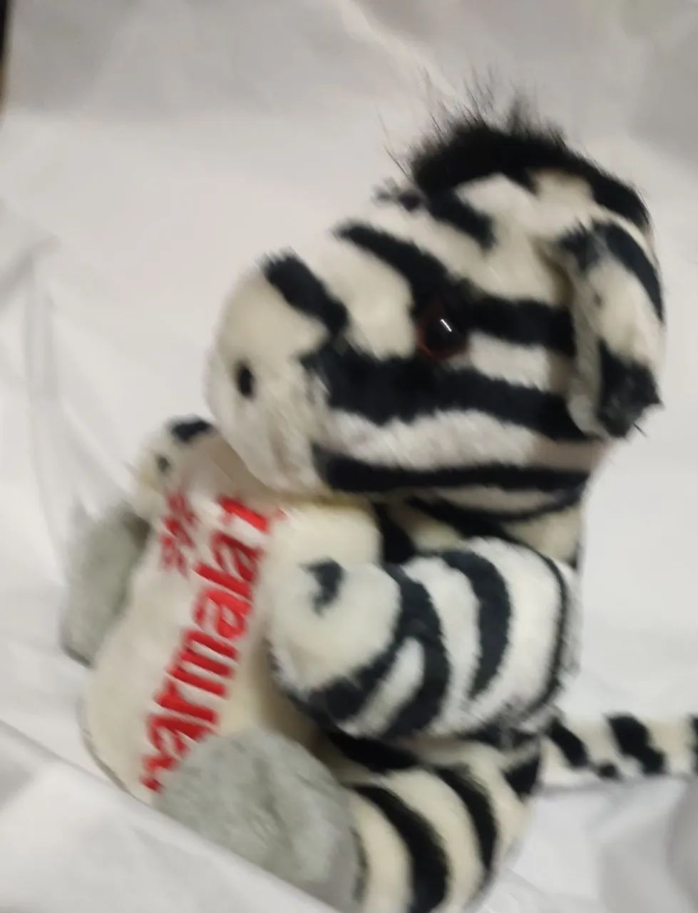 Boneco de pelúcia zebra da Parmalat  - Foto 2