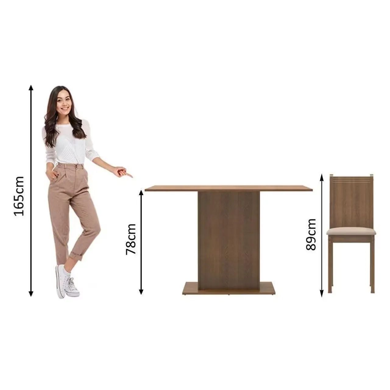 conj de mesa com 4 cadeiras NOVA - Foto 3