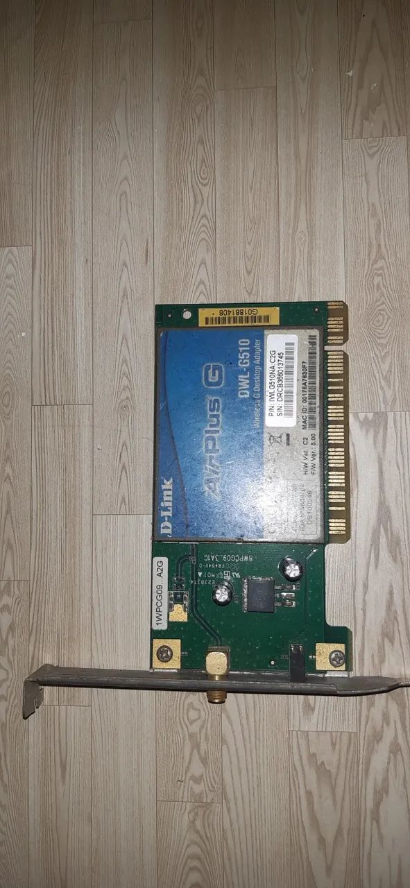 Placa Wi-Fi 2,4Ghz PCI (sem antena)