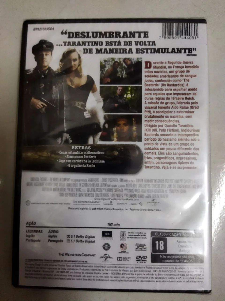 Dvd Bastardos Inglórios - Foto 2