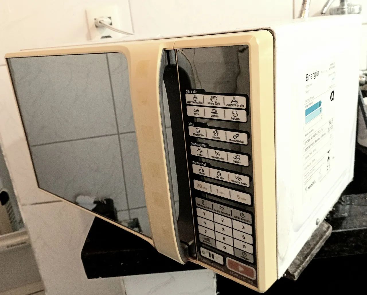 Micro-ondas Midea Espelhado 