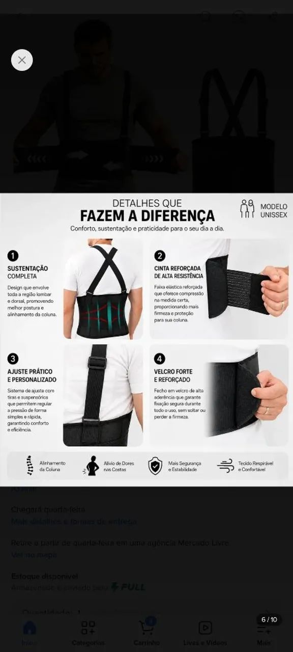 Cinta postural/entrego Tapanã 2  - Foto 3