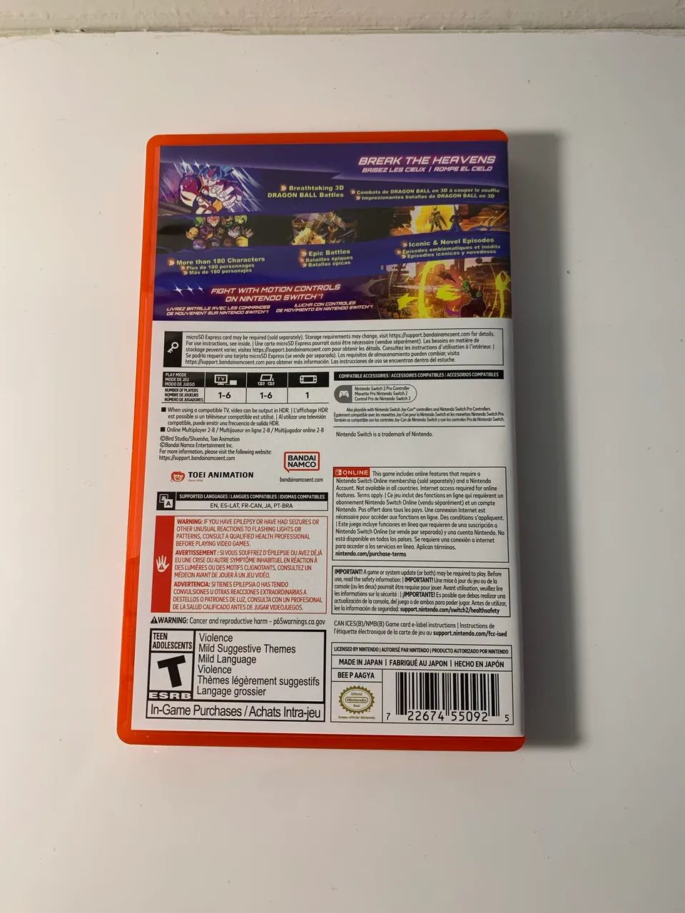 Jogo Nintendo Switch 2 - Dragon Ball Sparking Zero - Foto 3