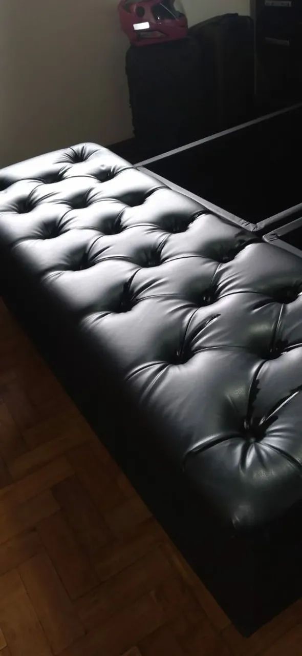 Cama box, cabiceira e recamier semi novos - Foto 2
