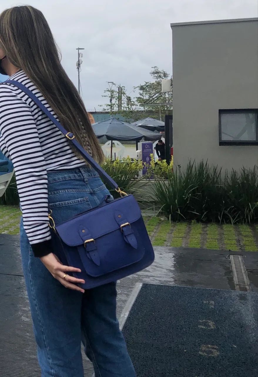 Bolsa azul - Feira Hype de Ipanema - Foto 4