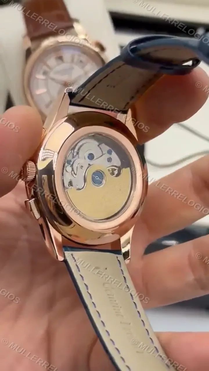 Patek Philippe 40mm Automático Rosé e Azul - Foto 2