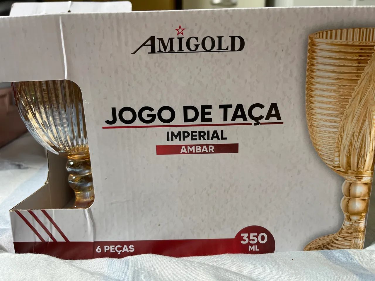 Jogo de taça, de copo e xícaras Imperial completo!