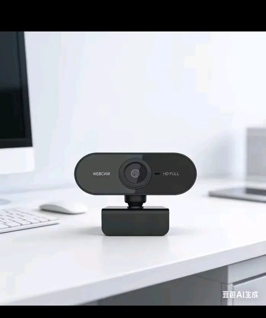 Webcam usb com microfone integrado câmera para PC rotacionavel 360 - Foto 2