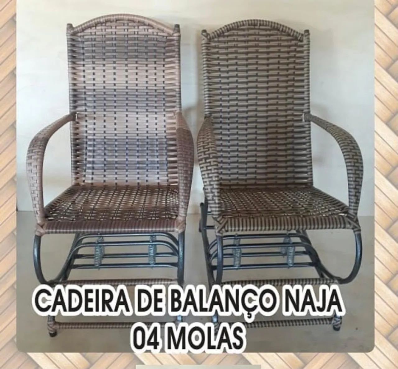 Cadeira de Balanço 4 molas Novas direto de fábrica  - Foto 2
