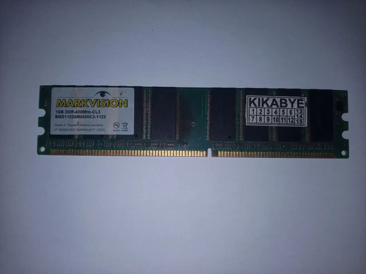 Memória 1gb Markvision ddr1 400Mhz Desktop