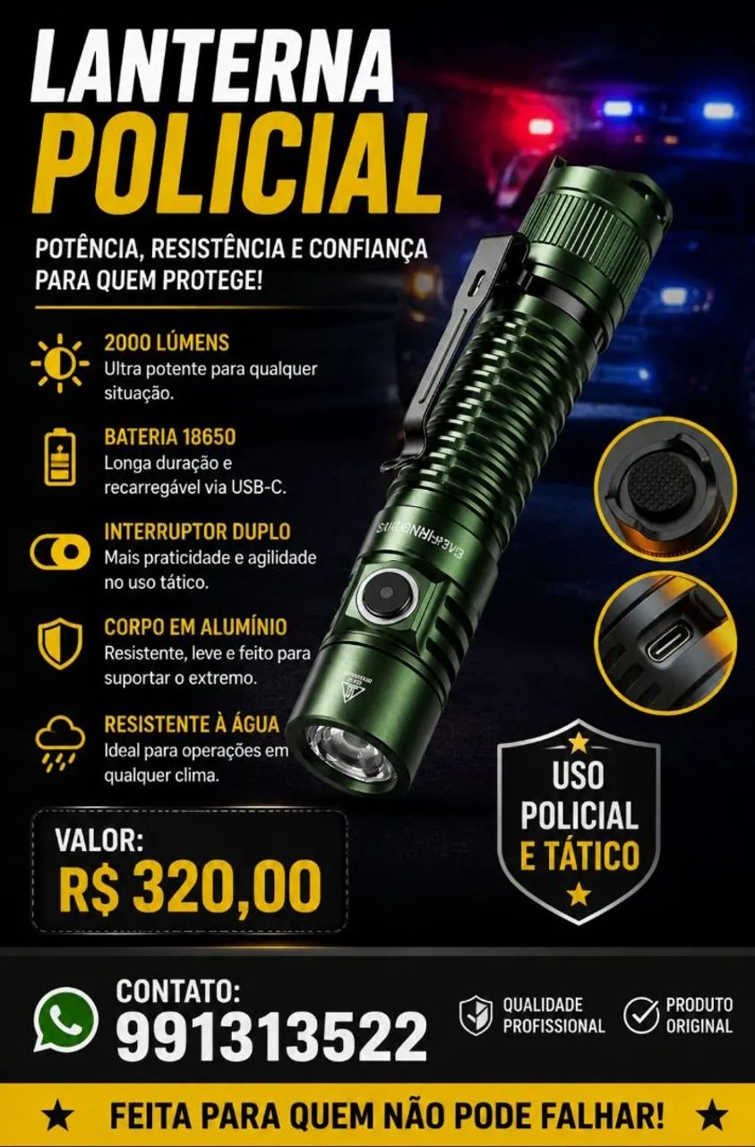 Lanterna caça e segurança  - Foto 4