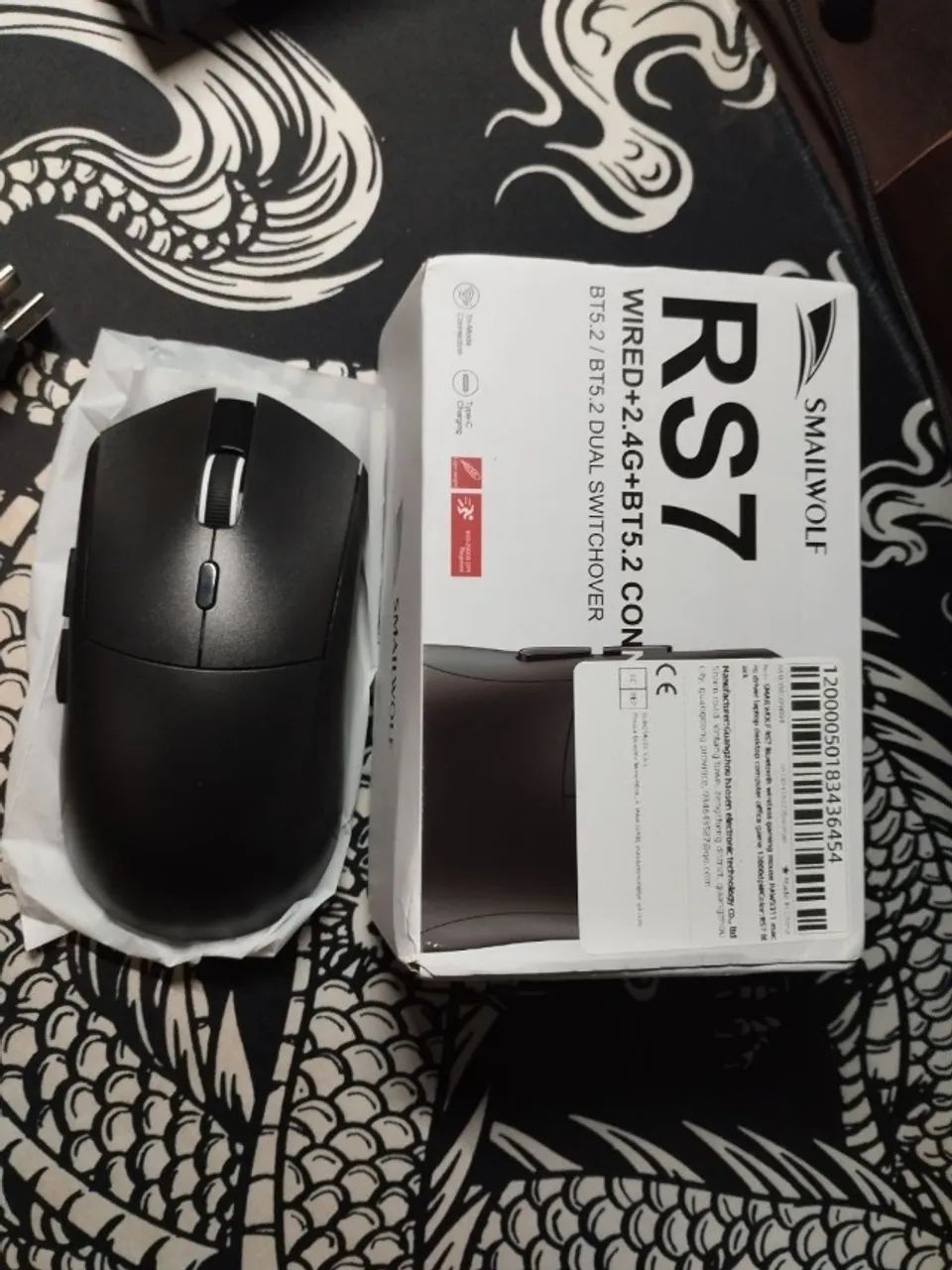 Mouse Gamer Sem Fio Smailwolf RS7