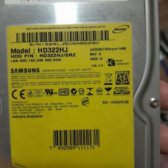 Hd Samsung 320Gb  - Foto 2