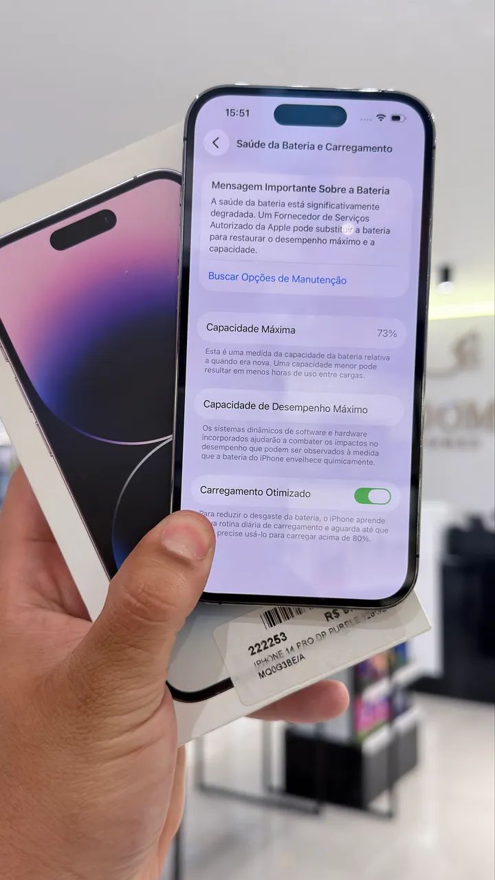 Iphone 14 pro 128 g roxo  - Foto 4