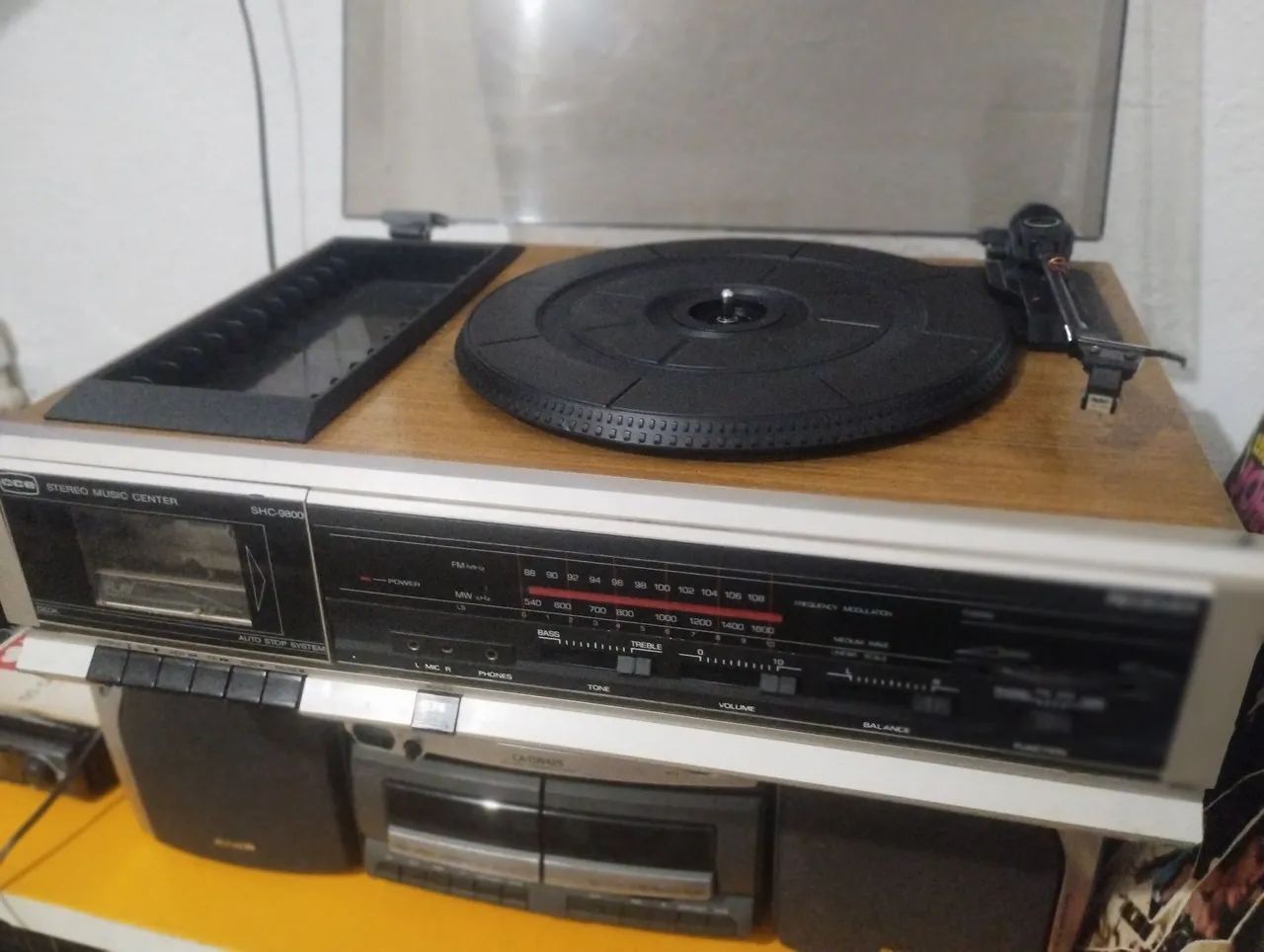 Toca discos Receiver CCE SHC-9800 funcionando tudo 