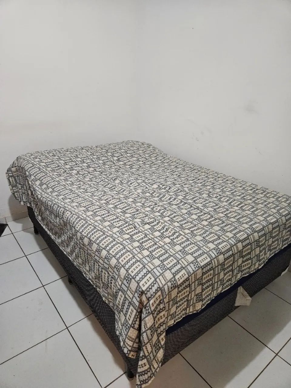 Cama + Colchão Box Casal