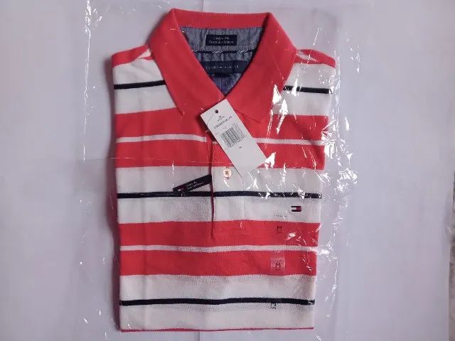 Camisa Polo Tommy Hilfiger Custom Fit Tam M - Foto 3