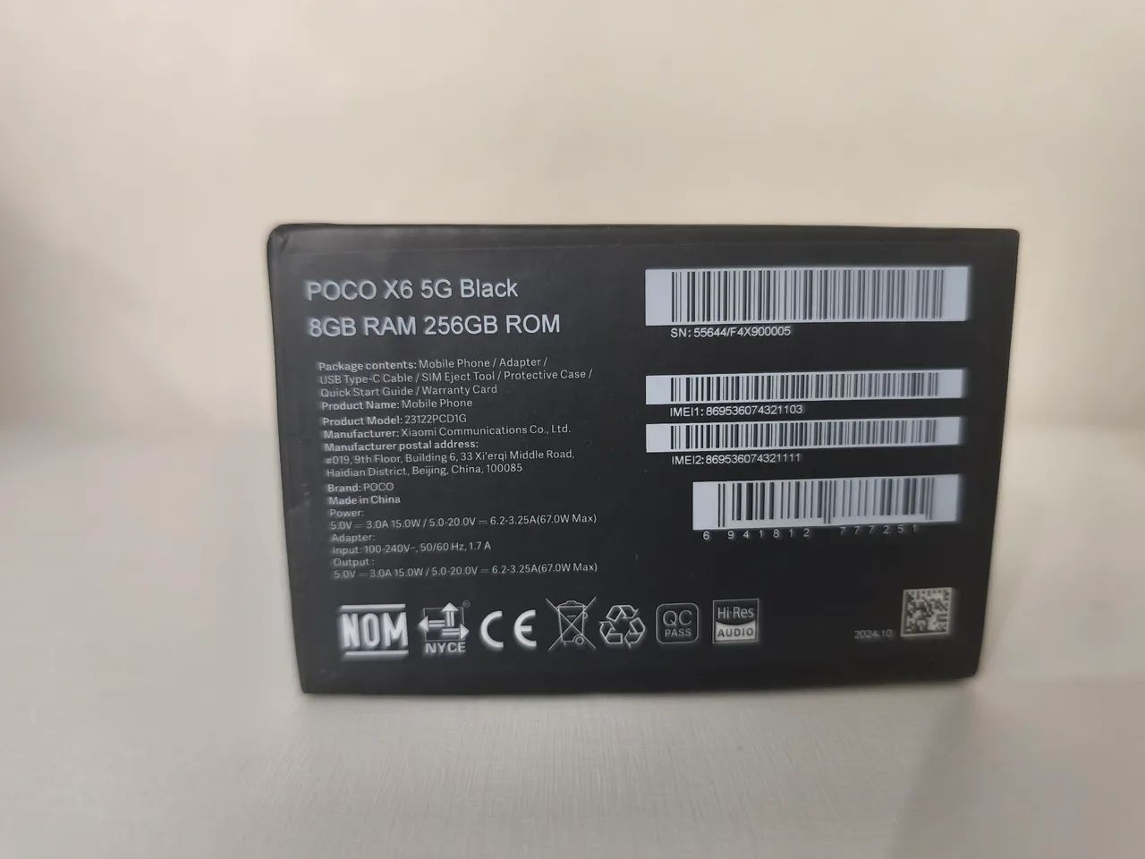 Poco X6 5g Black 8Gb Ram 256Gb Rom - Foto 2