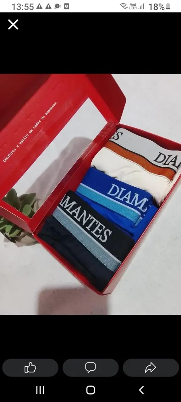 Cuecas da Diamantes TAM G - Foto 2