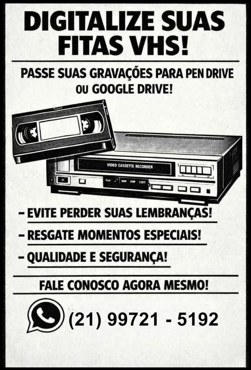 Conversão de fitas vhs para mídia digital  - Foto 3