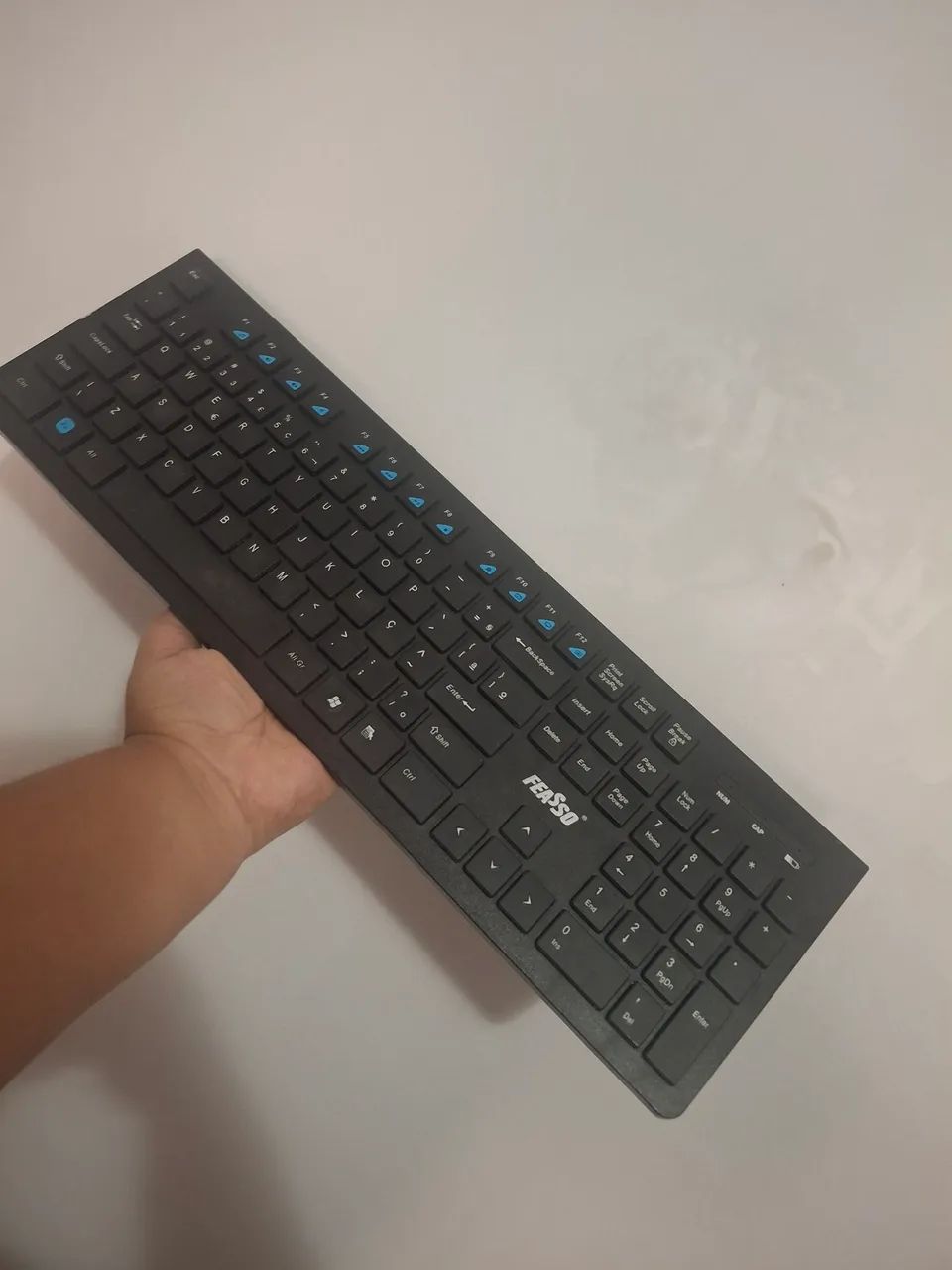 Teclado sem fio feasso fatc-30 slim