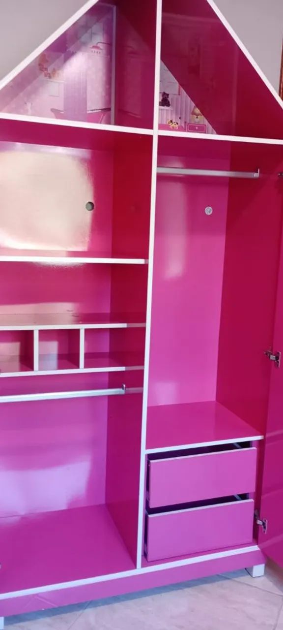 Cama e guarda-roupas casinha - Foto 3